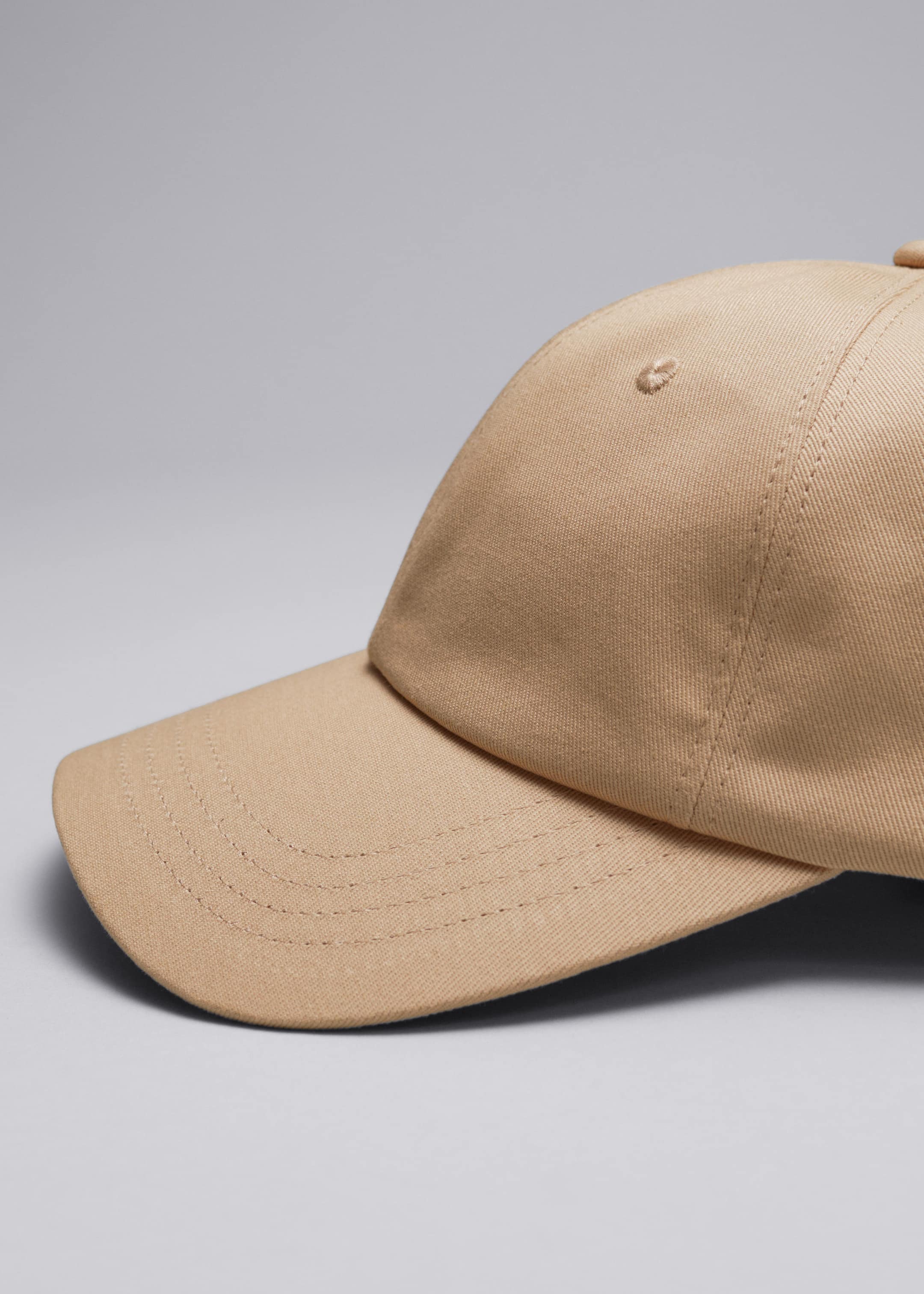 Cotton-Canvas Baseball Cap - Beige - Still Life