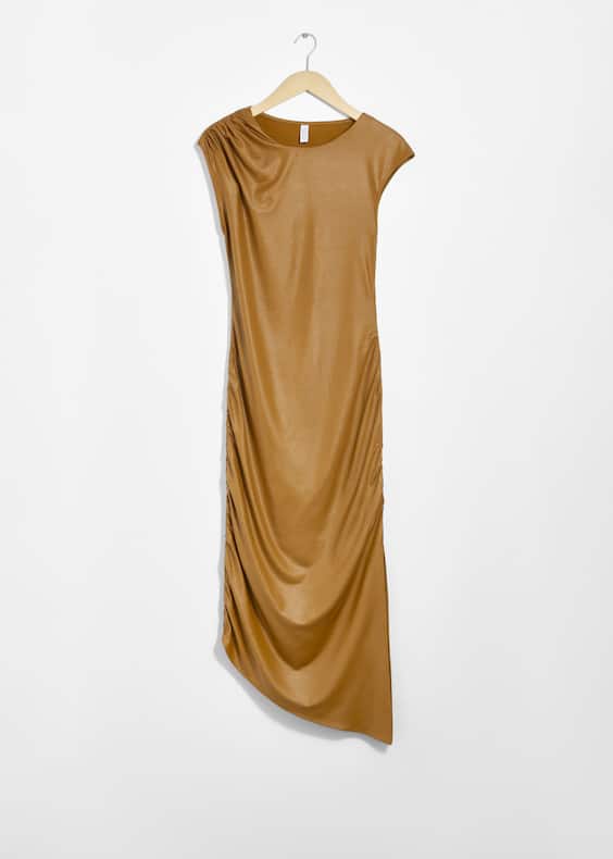 Draped Midi Dress