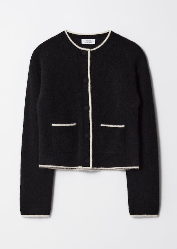 Boxy Crew-Neck Cardigan