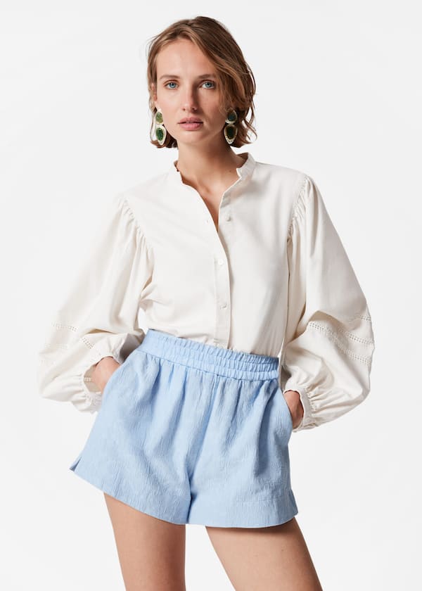 Pull-On Jacquard Shorts
