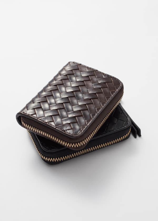 Braided Leather Wallet