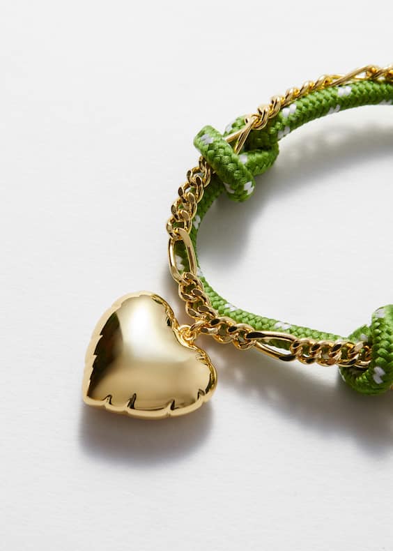 Heart Pendant Cord Necklace