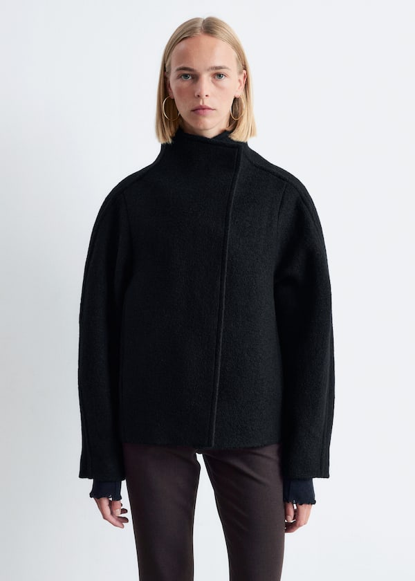 Asymmetric Wool Jacket