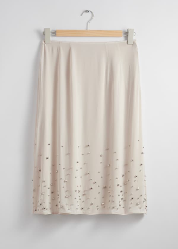 Studded Midi Skirt