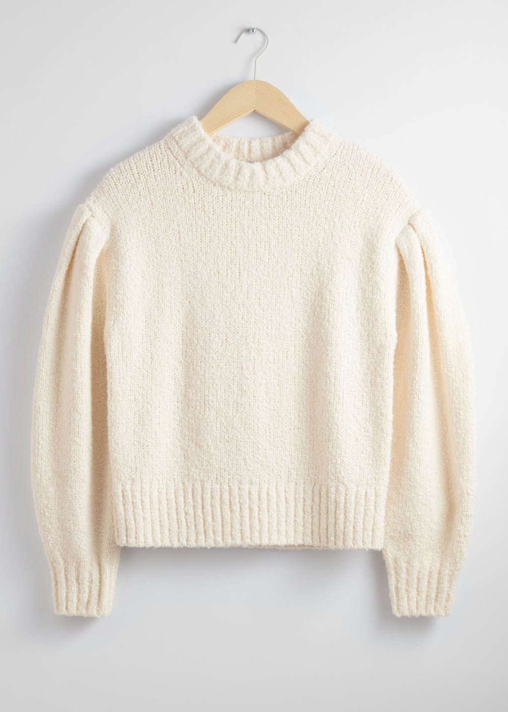 トップス LIBERE CHEEKY KNIT SWEAT / IVORY Loose Knit Tennis Sweater - Ivory