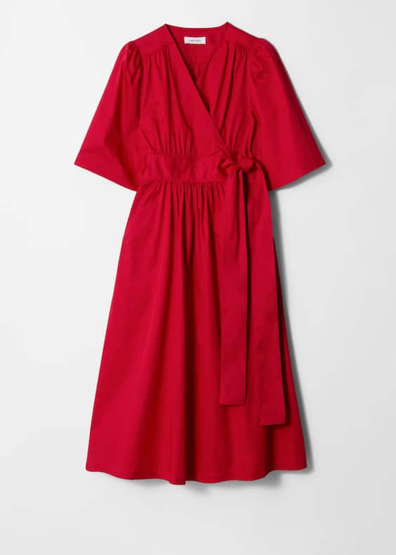 Wrap Midi Dress