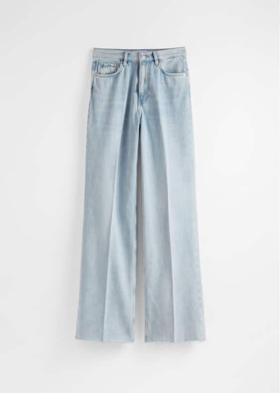 High-Waist Straight-Leg Jeans