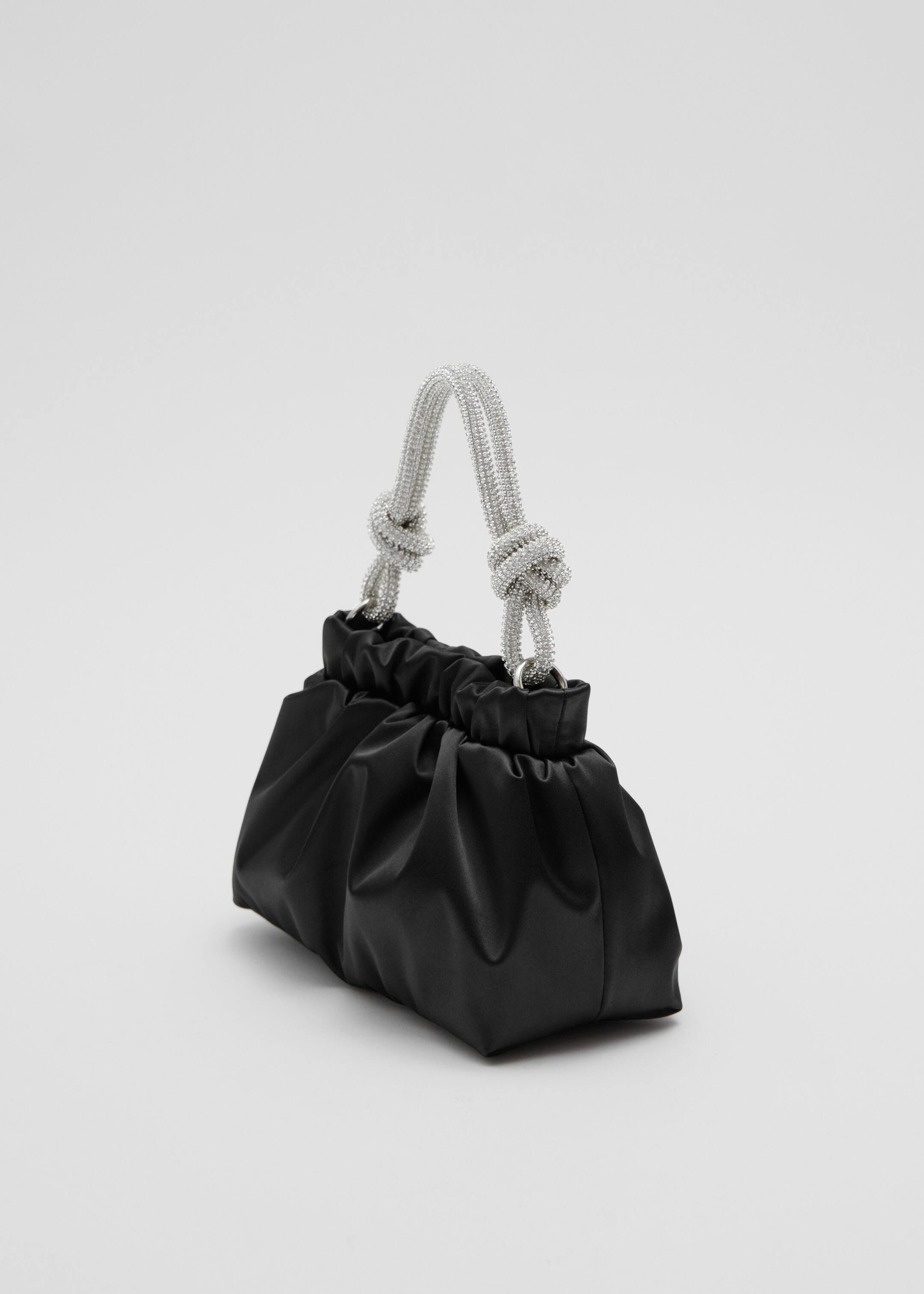 Satin Pouch Bag - Black - Still Life