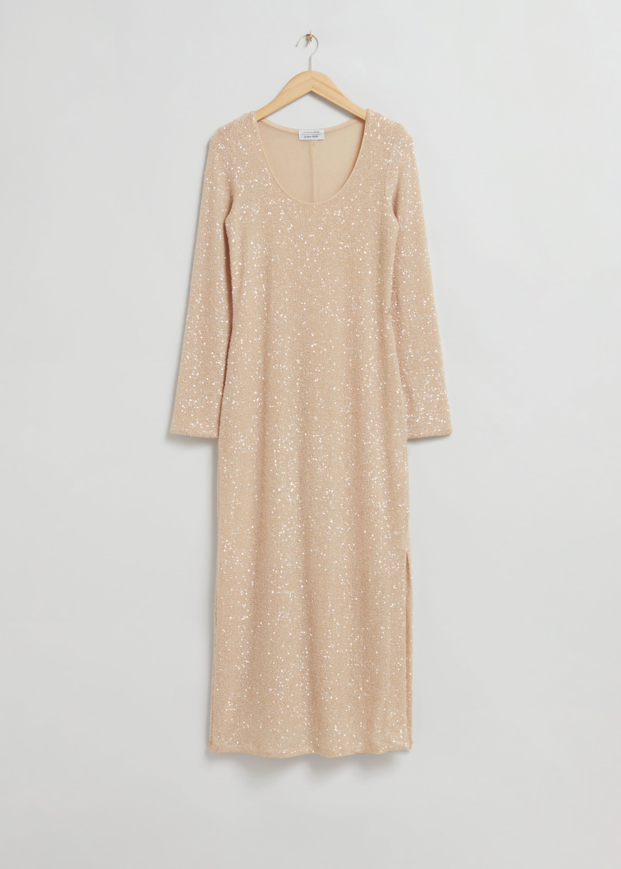 Sequin Maxi Dress - Beige - Still Life