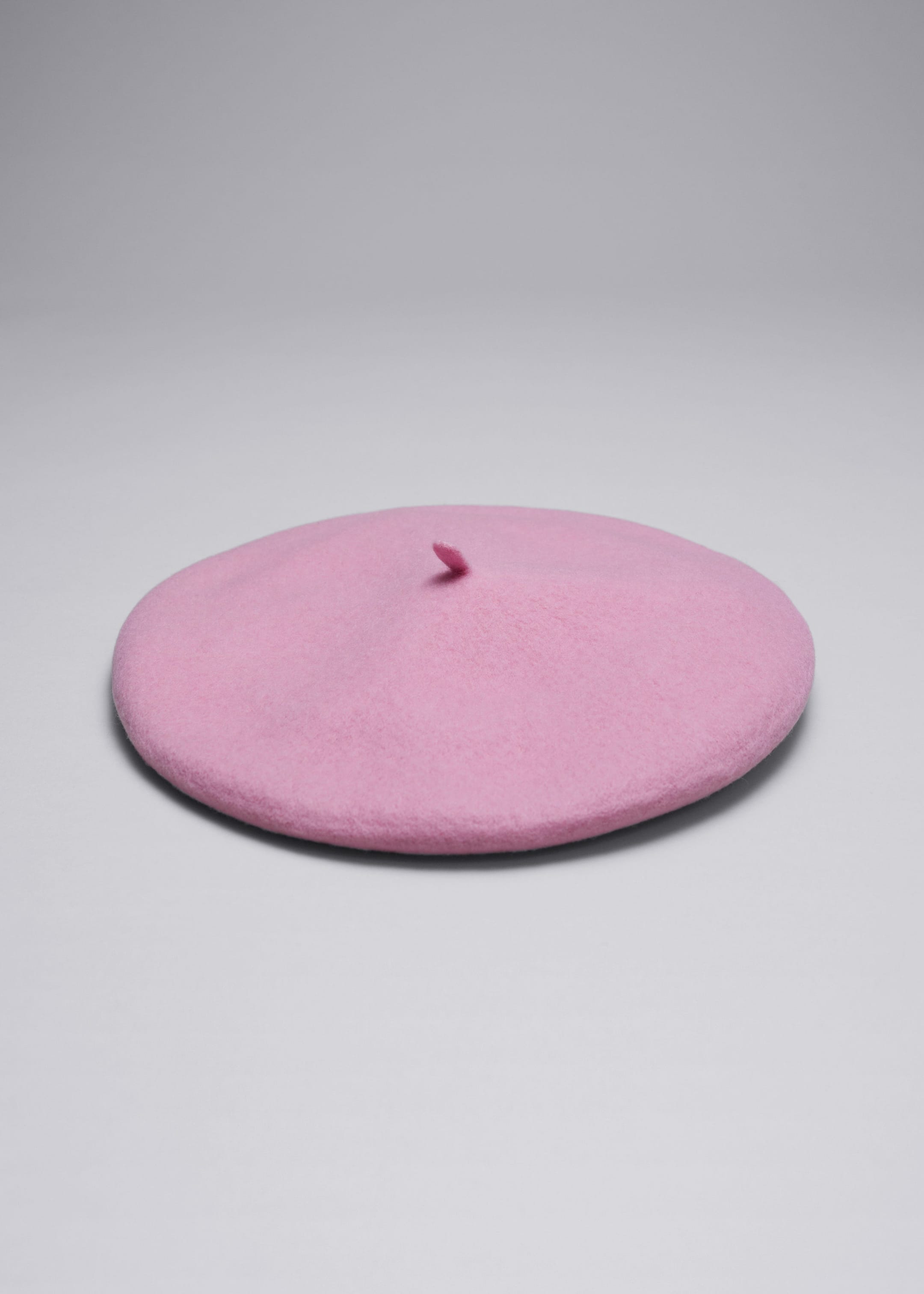 Classic Wool Beret - Pink - Still Life