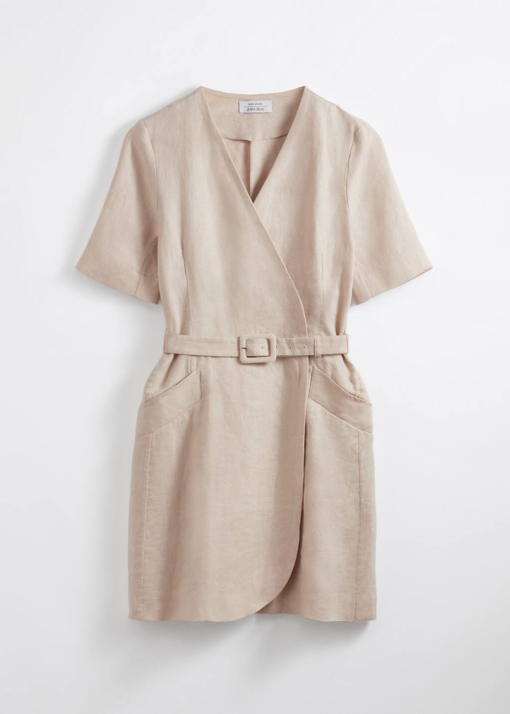 Belted Linen Mini Dress - Beige - Mini dresses - & Other Stories