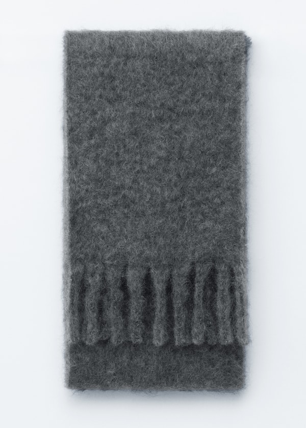 Large Mohair-Blend Scarf