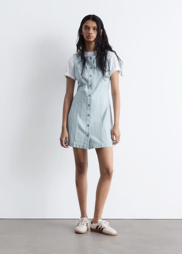 A-Line Denim Mini Dress
