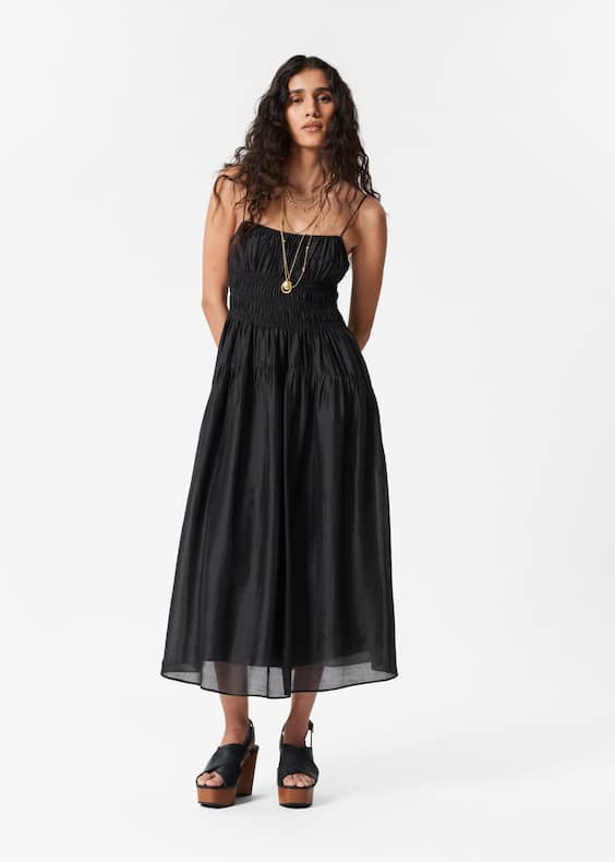 Ruched Midi Dress