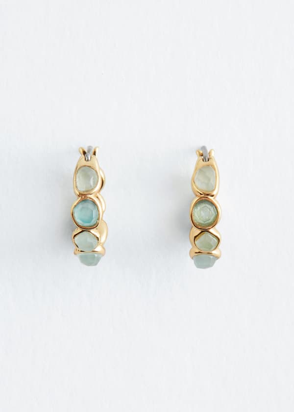 Crystal Mini Hoop Earrings