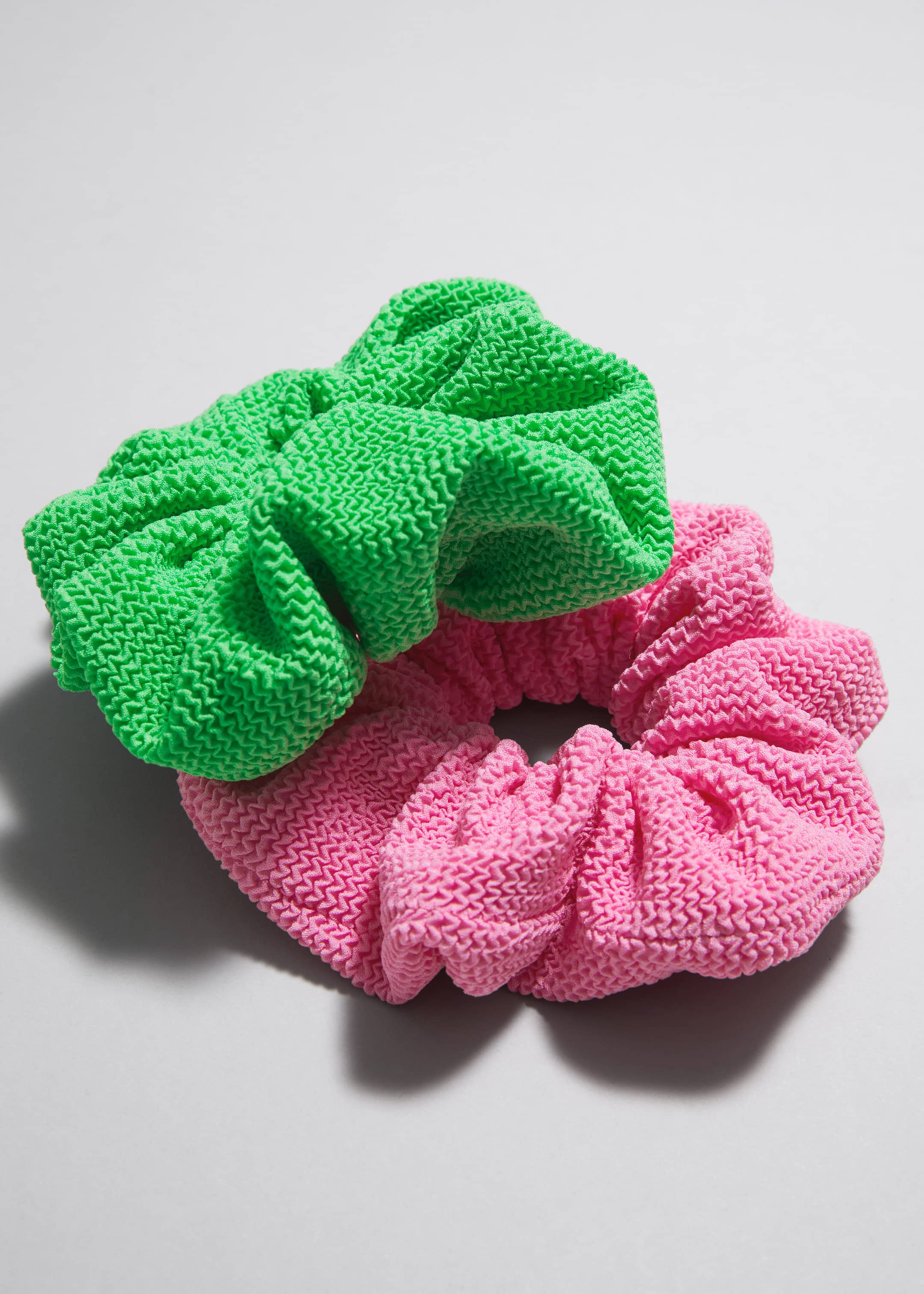 Crinkle Scrunchie - Green - Still Life