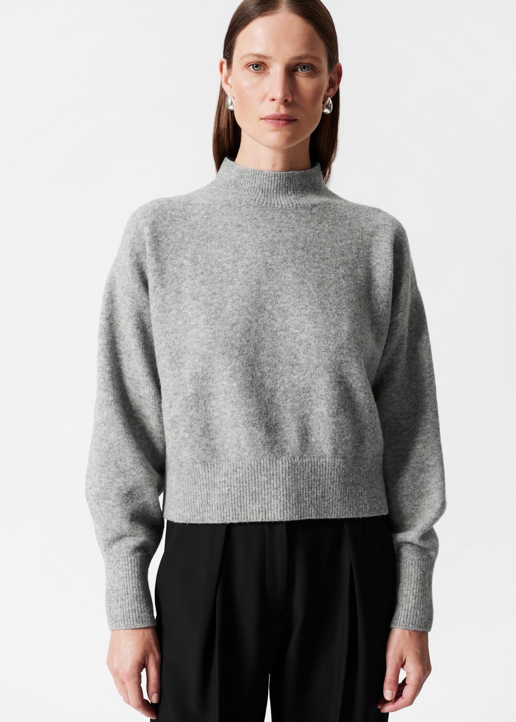 Mock-Neck Sweater - Mole - Lookbook