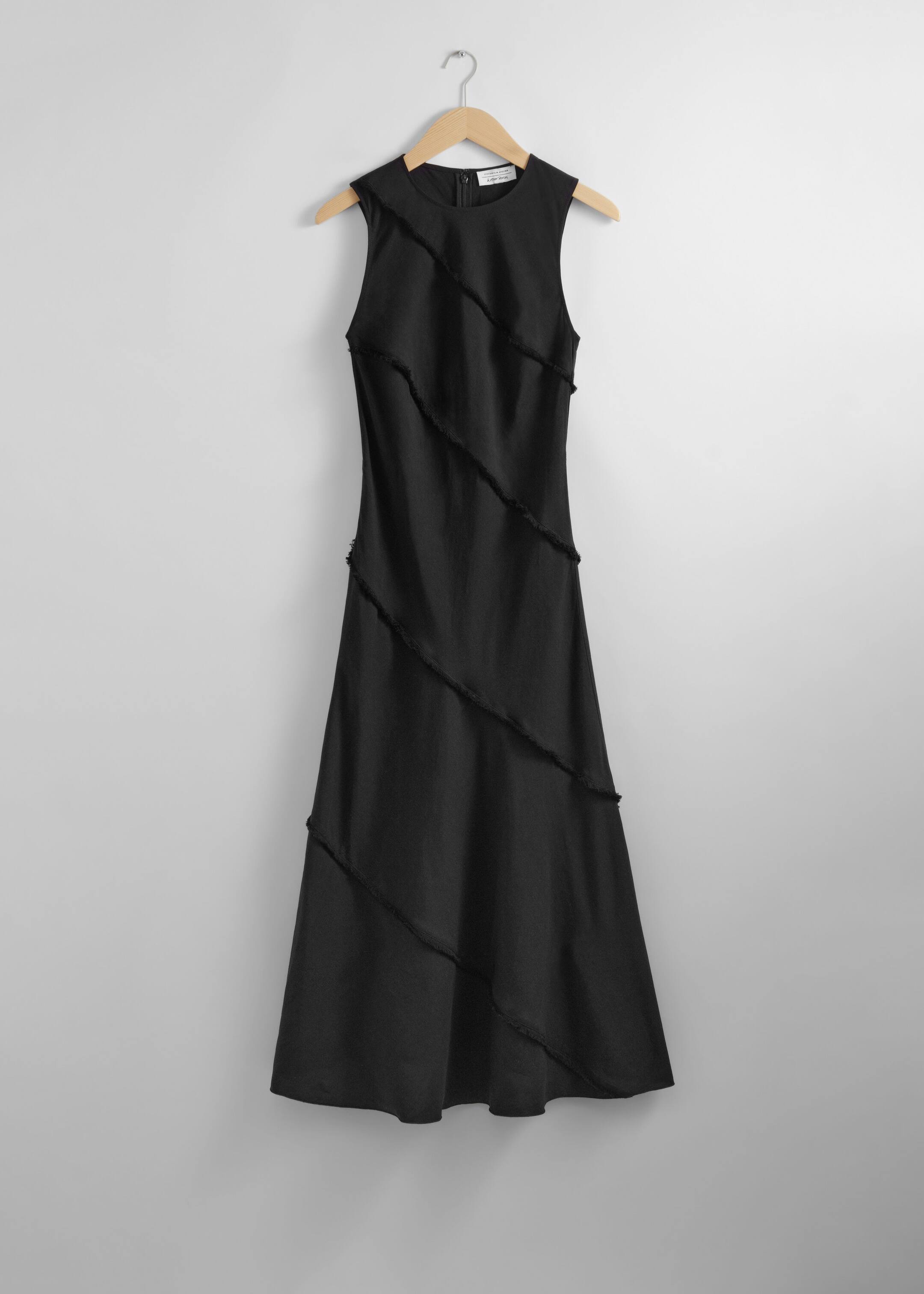 Sleeveless A-Line Midi Dress - Black - Still Life