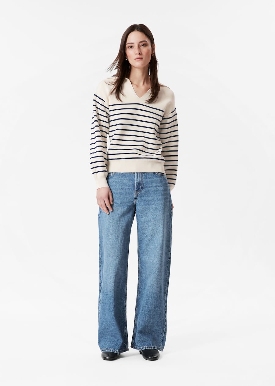 Relaxed Collared Sweater