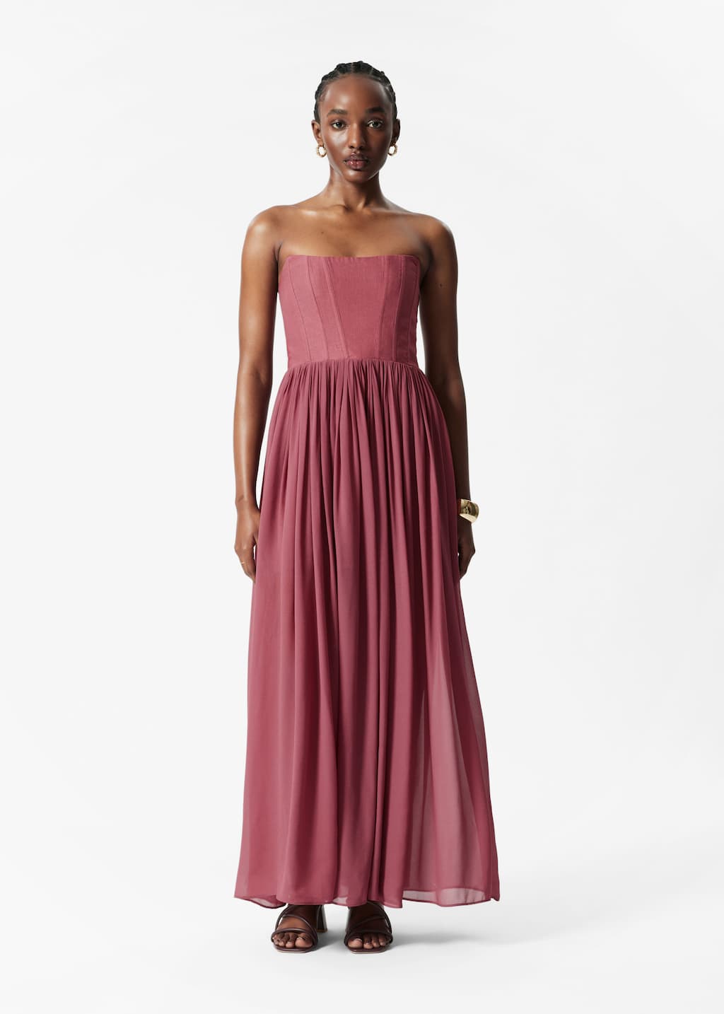 【2025】三越のお歳暮・冬ギフト Bandeau Corset dresses Midi - Red Dark - Dress Maxi キーホルダー