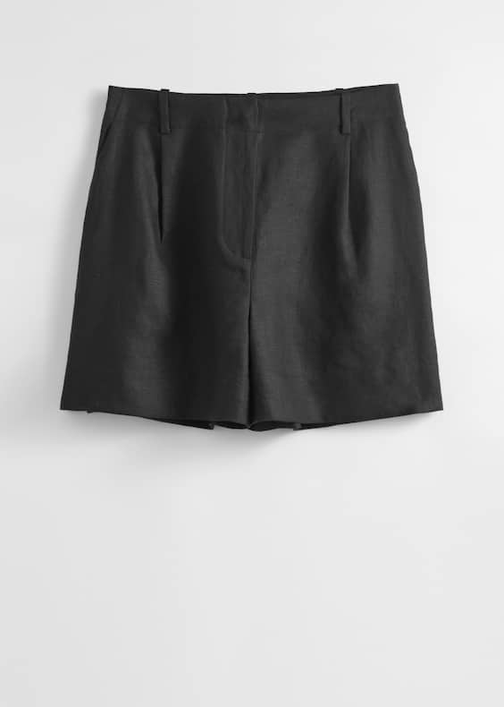 Tailored Linen Shorts