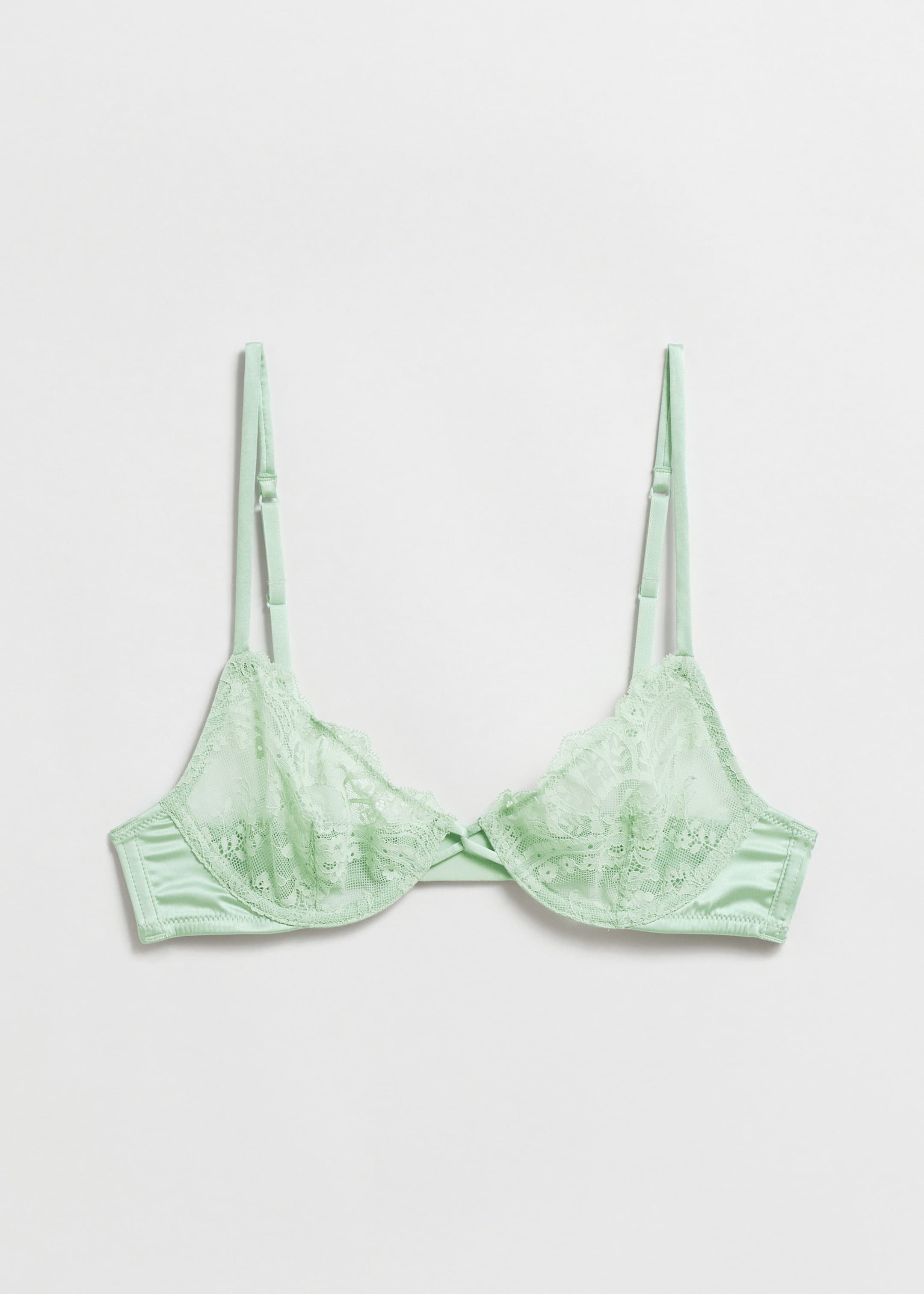 Soutien-gorge en dentelle à armatures - Vert clair - Still Life