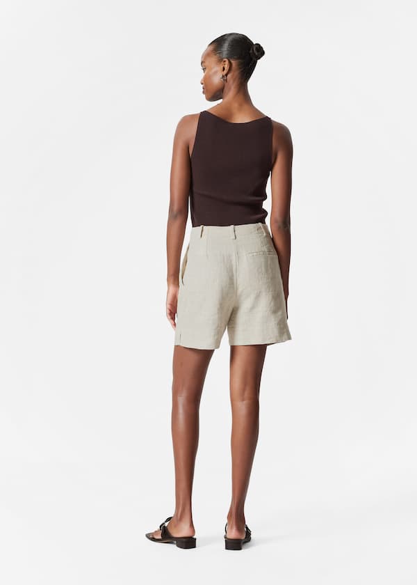 Tailored Linen Shorts