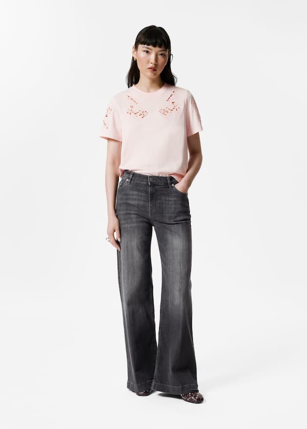 High-Waist Flared Jeans