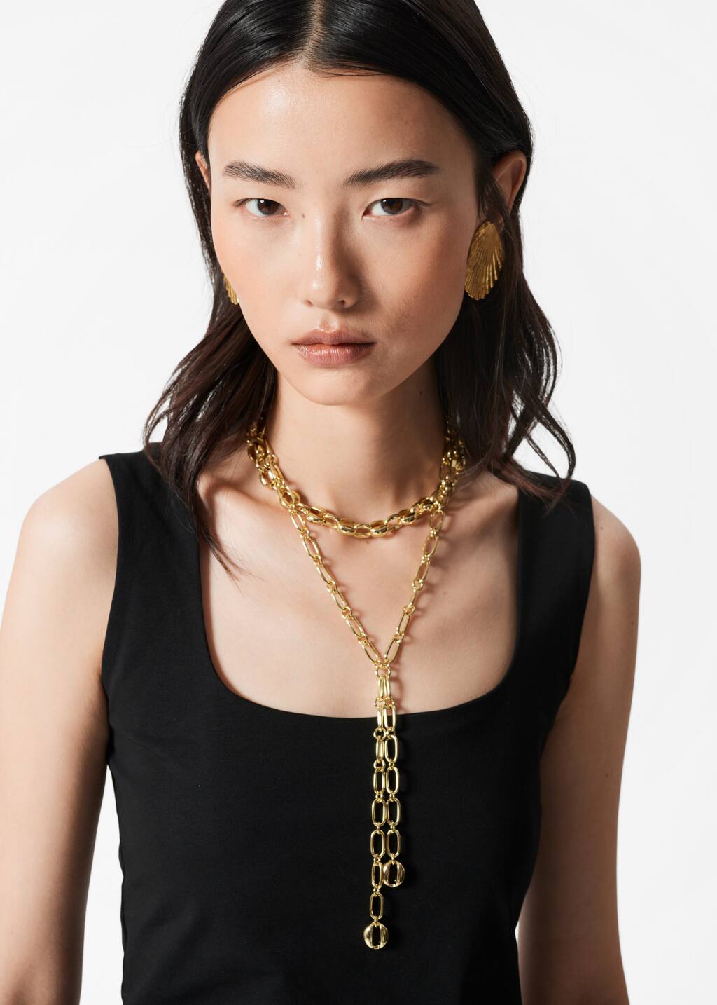 Square-Neck Tank Top - Black - Tanktops & Camisoles