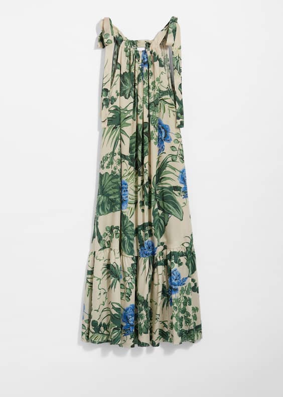 Gathered Sleeveless Midi Dress