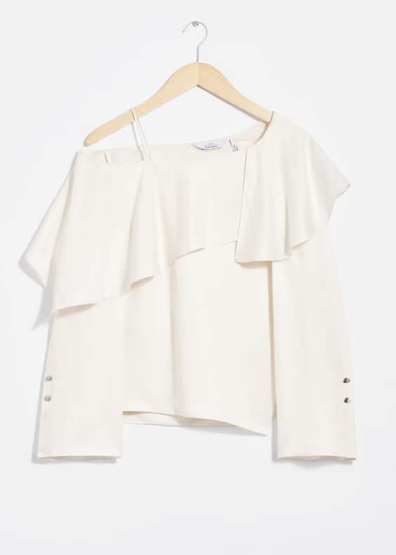 Asymmetric Silk Top