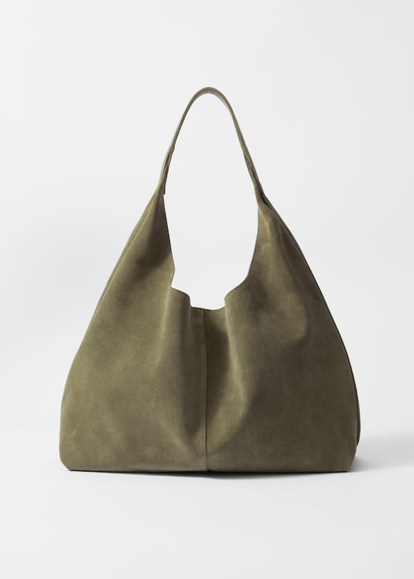 Large Suede Tote Bag