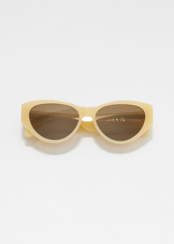 Polarized Cat-Eye Acetate Sunglasses