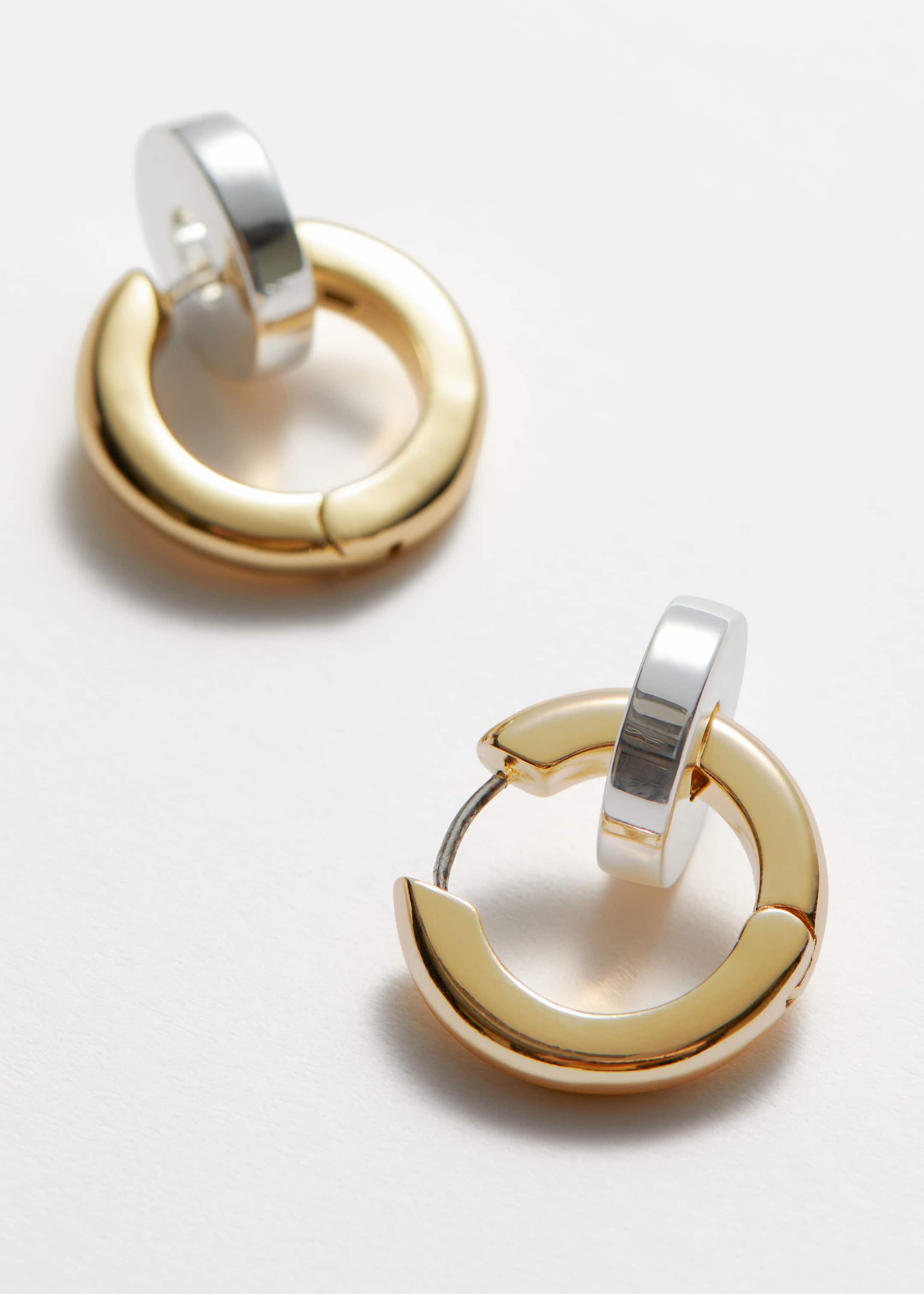 Hoop Pendant Earrings - Gold/Silver - Still Life