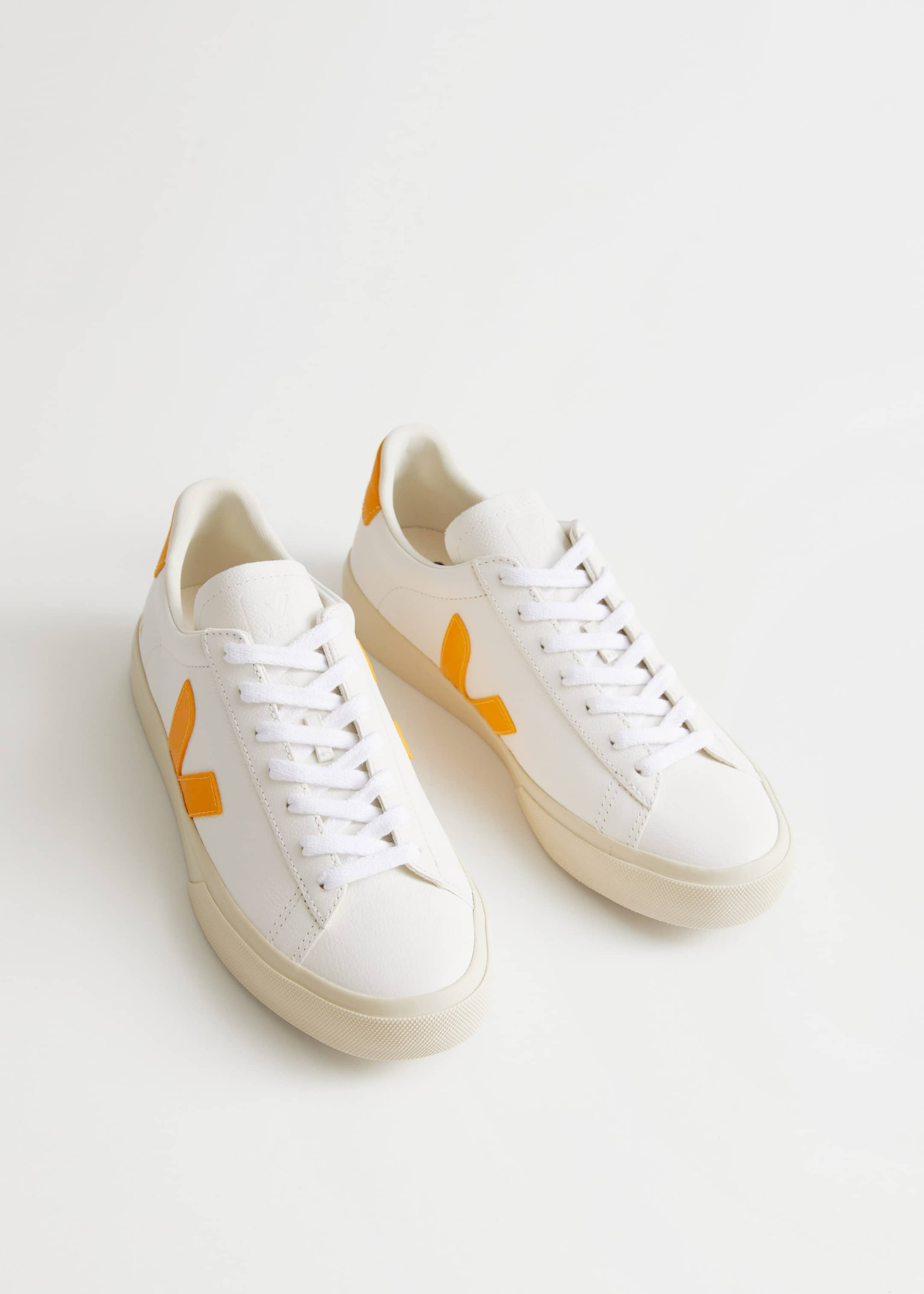 Veja Campo Leather Sneakers - White/Grey - Still Life