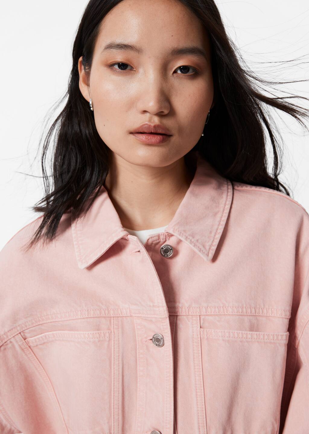 Boxy Denim Jacket - Washed blue - Jackets - & Other Stories