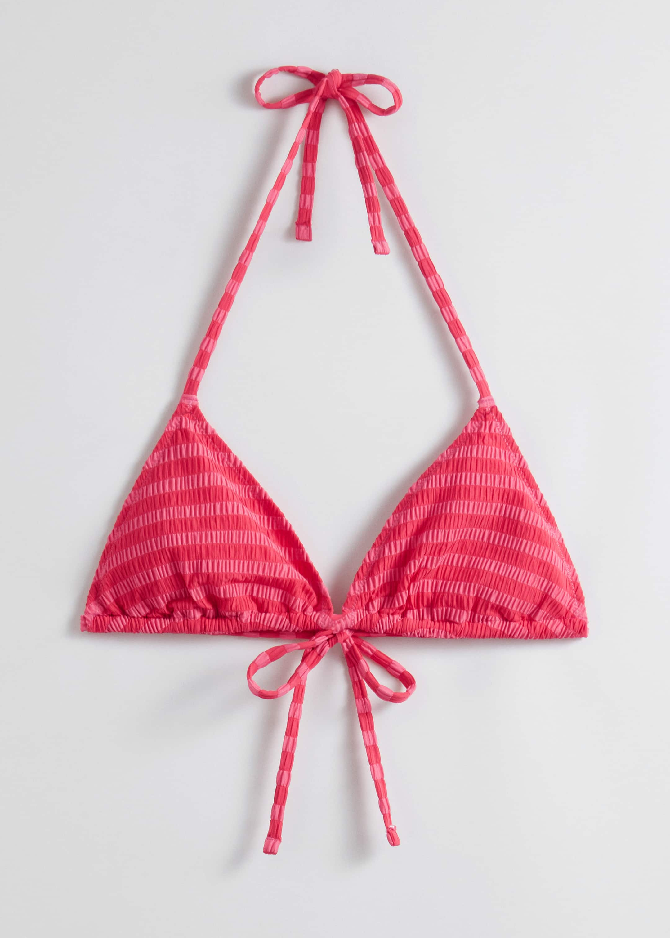 Image of Tie-Detailed Triangle Bikini Top