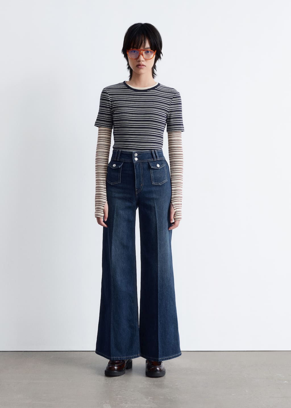 “& Other Stories” セーラースタイルプリーツフレアジーンズ Women's Flare Jeans | Flare jeans - & Other Stories