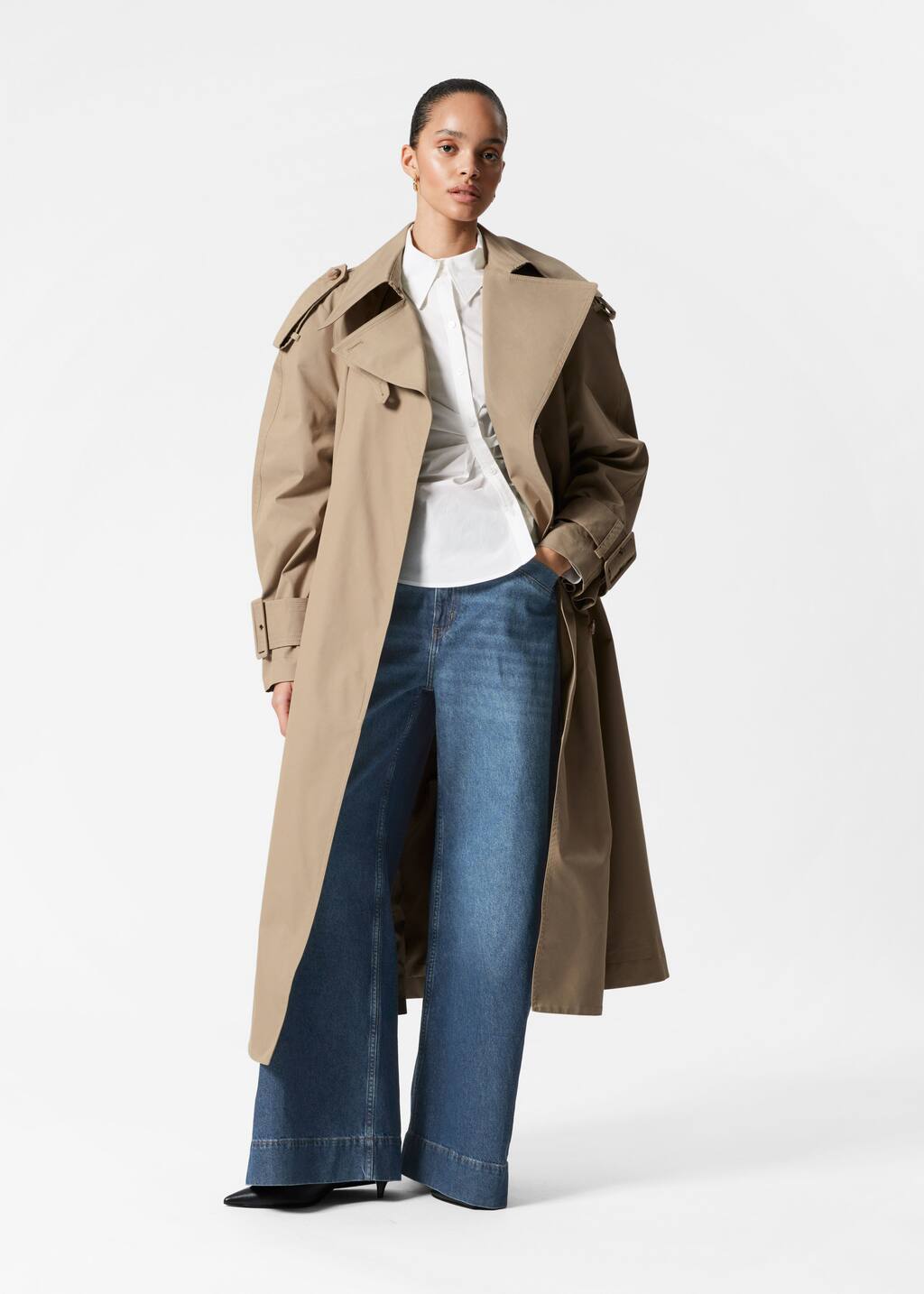 Belted Maxi Trenchcoat - Beige - Coats - & Other Stories
