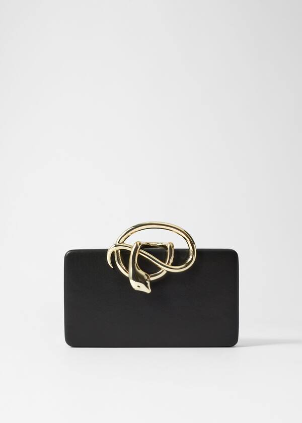 Snake Embellished Clutch