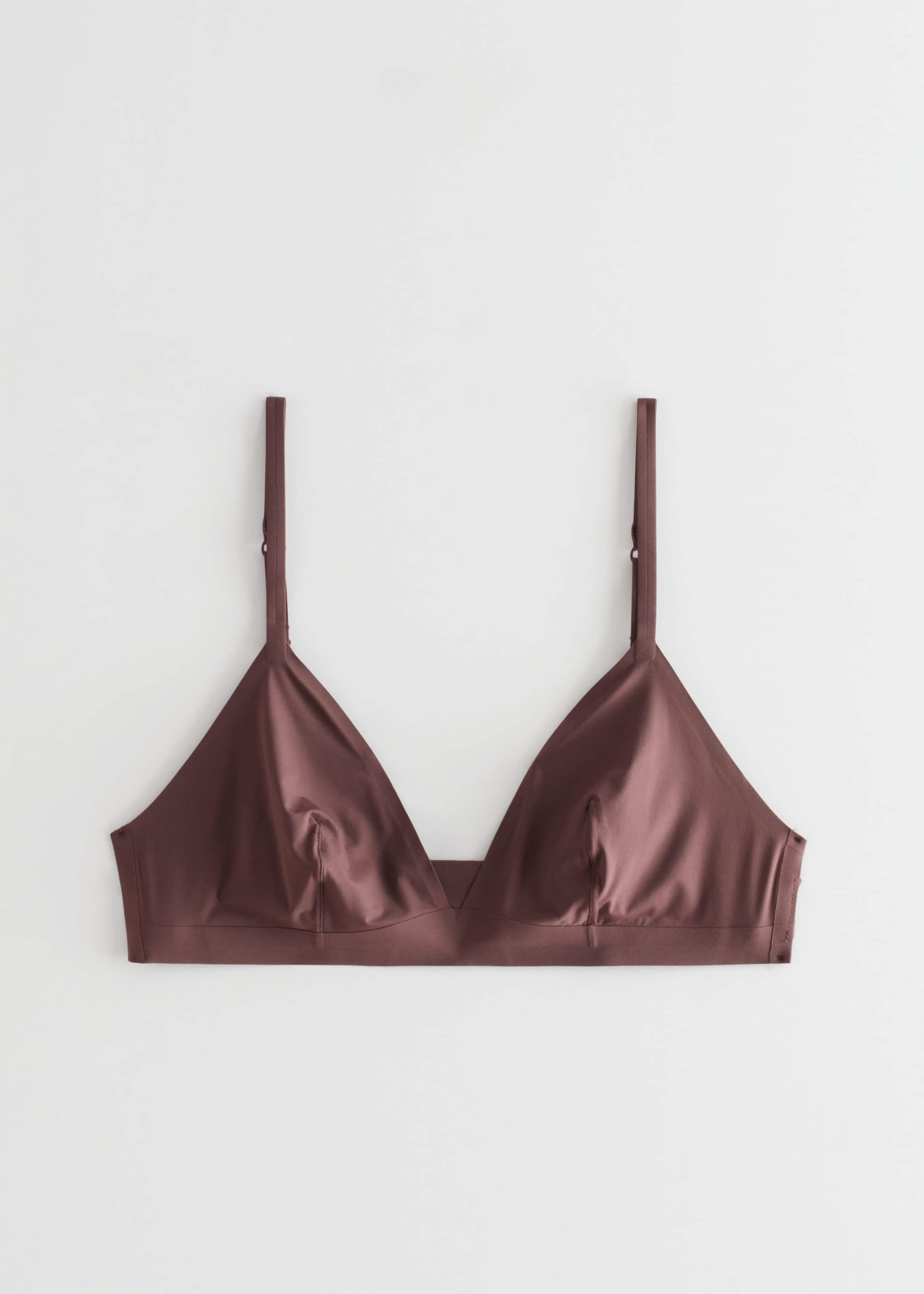 Seamless Soft Triangle Bra - Dark Brown - Still Life