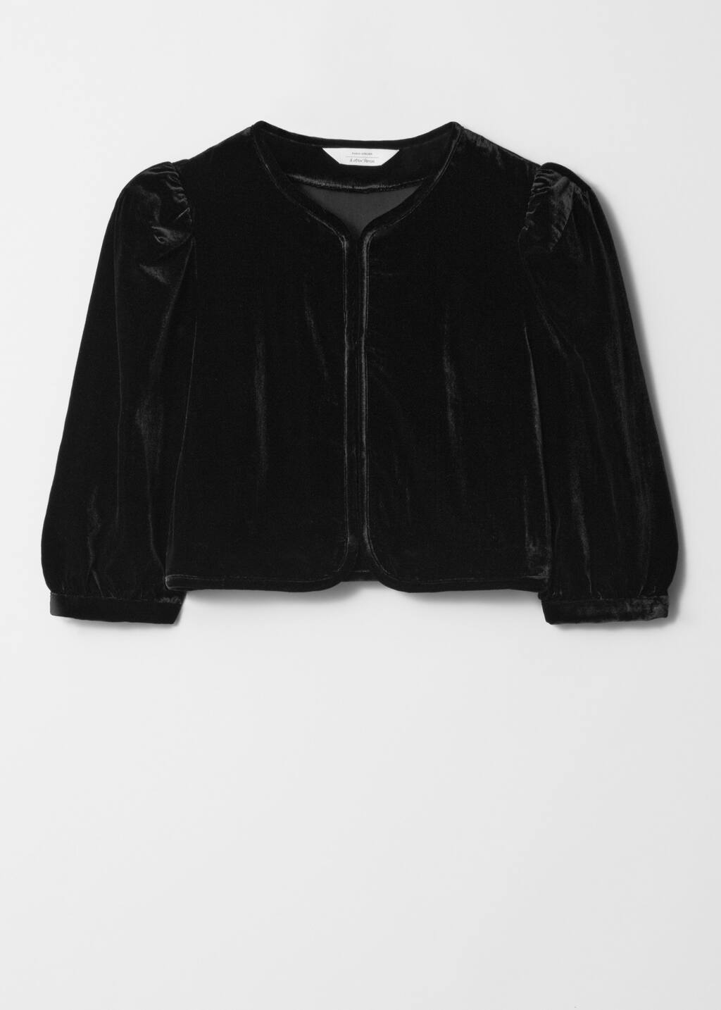 トップス ANDMARY Ruth velour tops BLACK ANDMARY】Ruth velour tops
