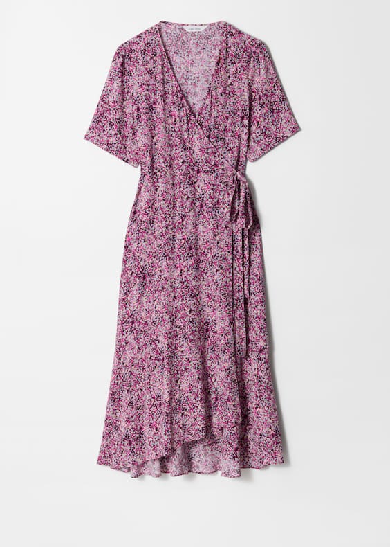 Wrap Midi Dress