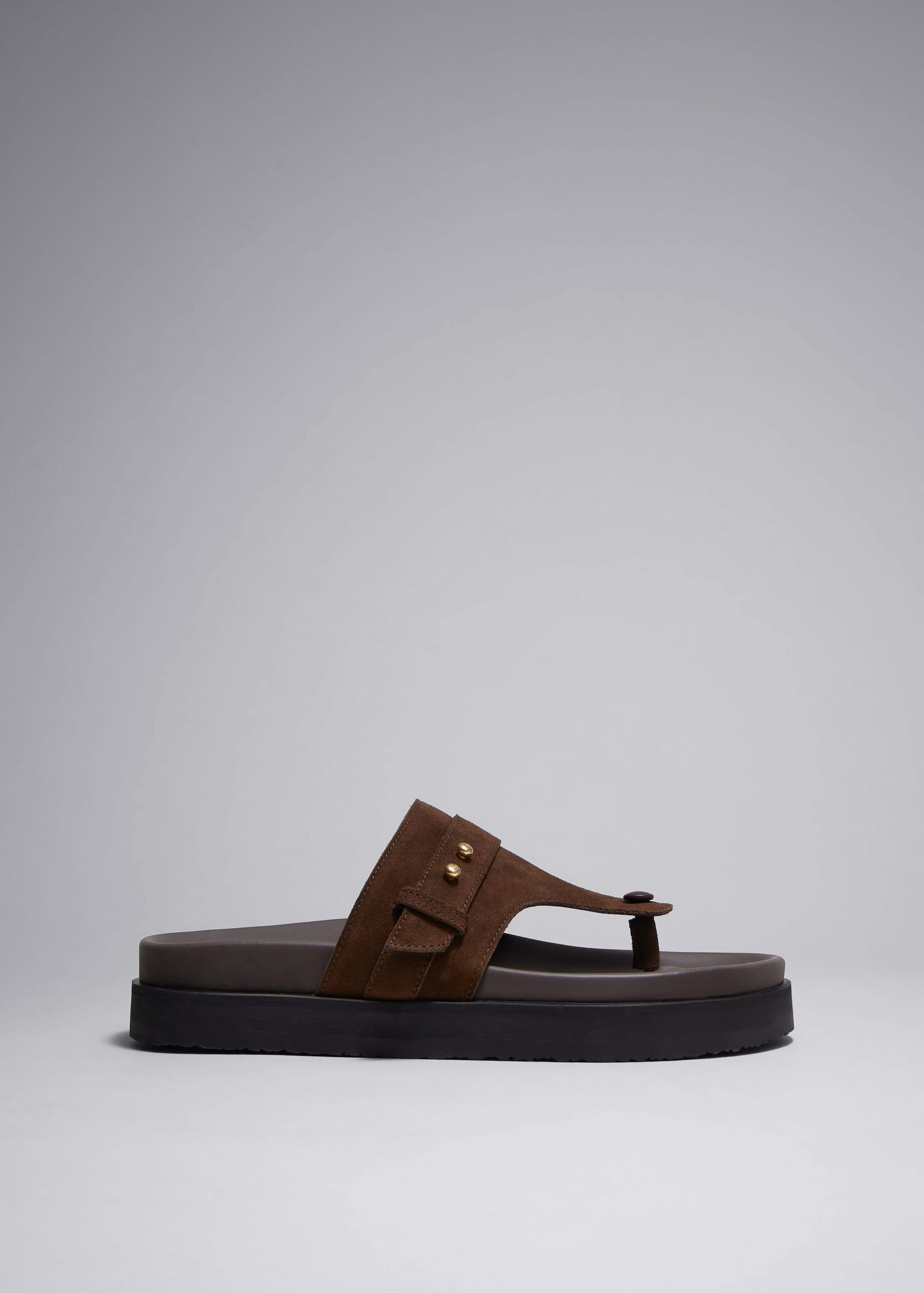 Image of Chunky Leather Flip Flops