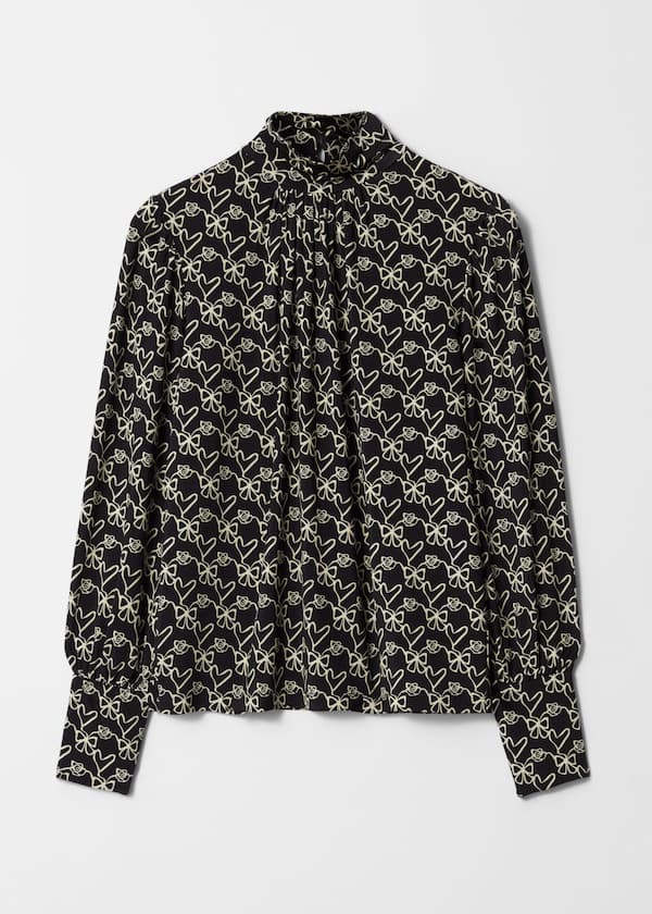 Mock Neck Blouse