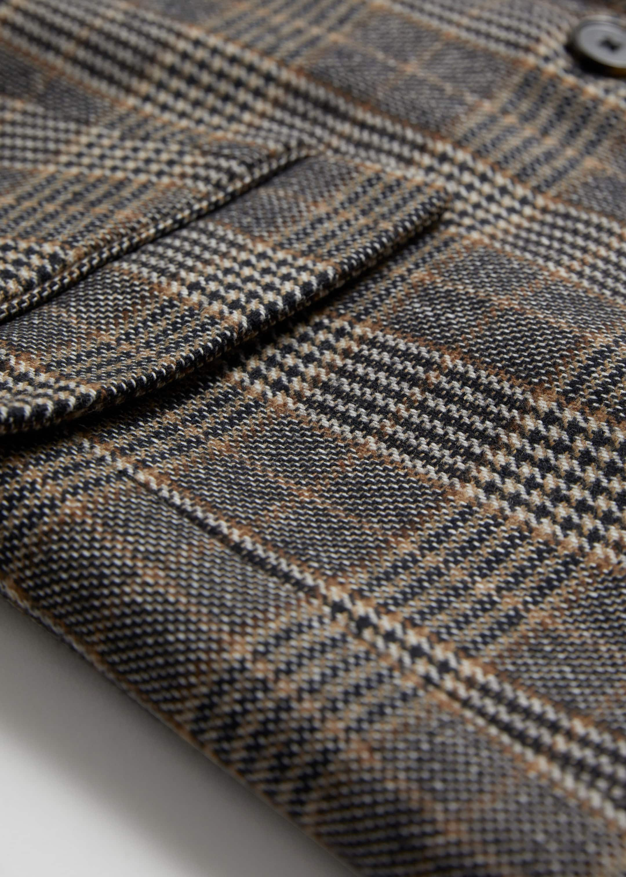 Blazer ajusté à carreaux - {{variantName}} - Descriptive Detail