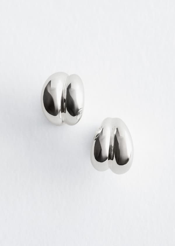 Two-Part Dome Earrings
