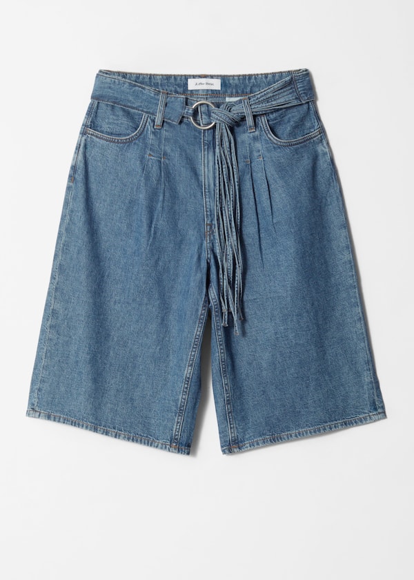 Long Denim Shorts