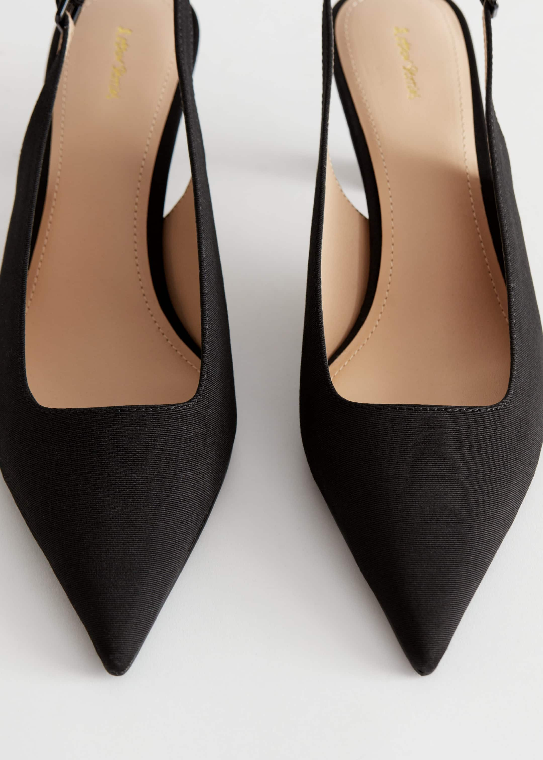 Pointed Slingback Pumps - {{variantName}} - Descriptive Detail