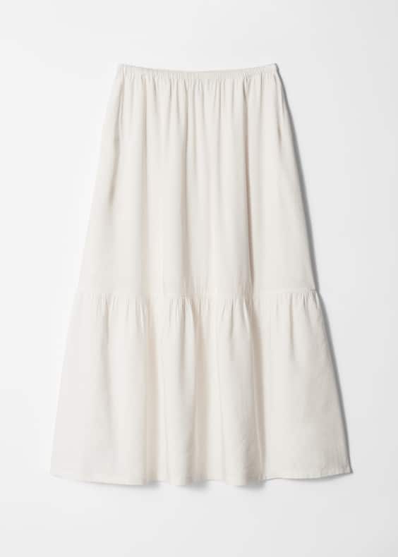 Tiered Midi Skirt